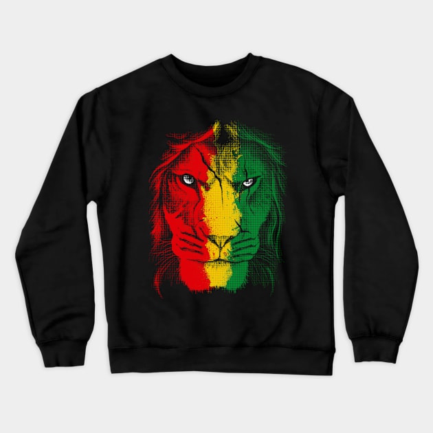 lion Crewneck Sweatshirt by jeffartph